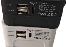 Flat Base Type C Basic Travel Adaptor 5