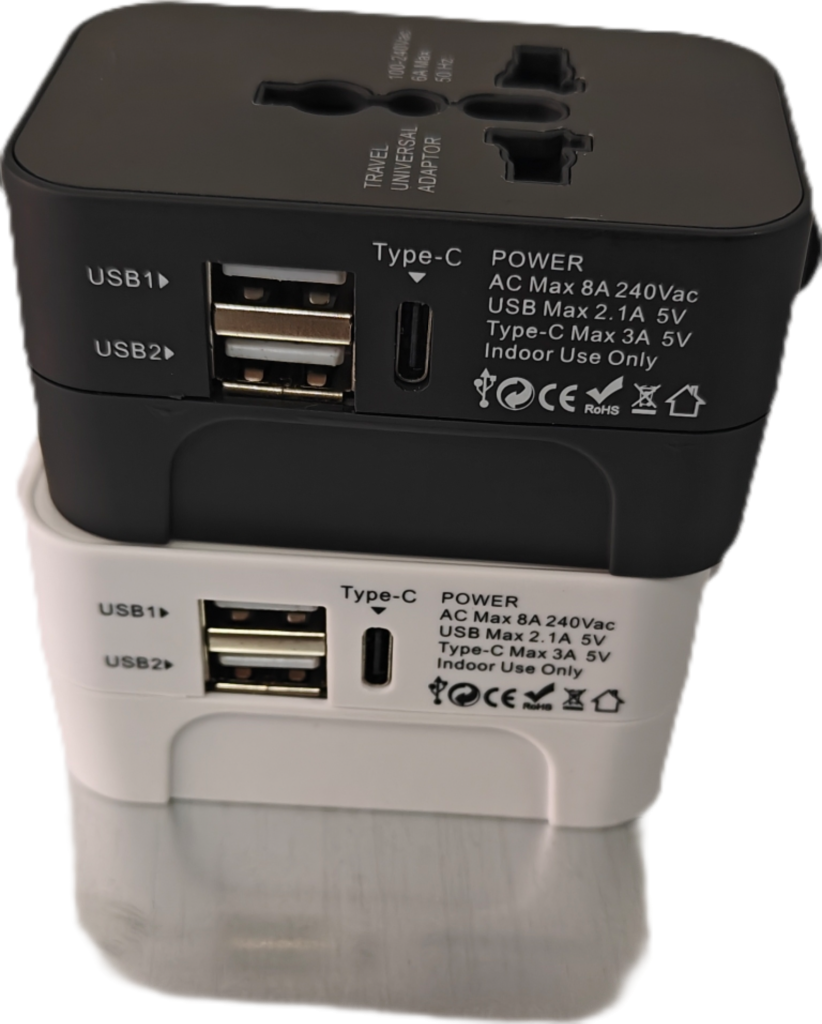 Flat Base Type C Basic Travel Adaptor 5