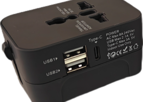 Flat Base Type C Basic Travel Adaptor 6