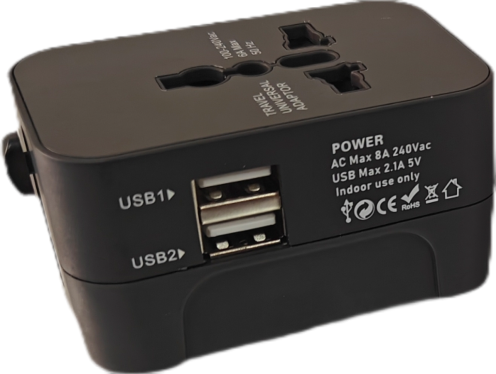 Flat Base Type C Basic Travel Adaptor 9