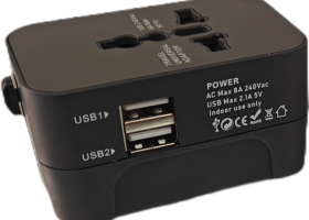 Flat Base Type C Basic Travel Adaptor 9