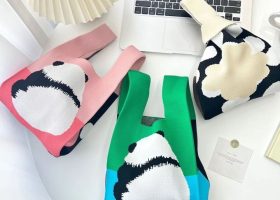 Knitted Cross Tote Bag 2