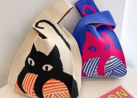 Knitted Cross Tote Bag 4