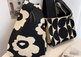 Knitted Cross Tote Bag 6