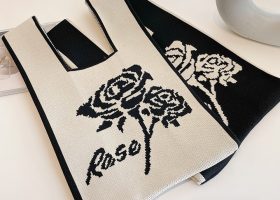 Knitted Cross Tote Bag 7