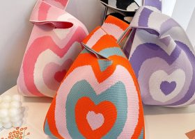 Knitted Cross Tote Bag 8
