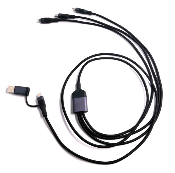 100W Nylon Kevlar Fast Charge Cable