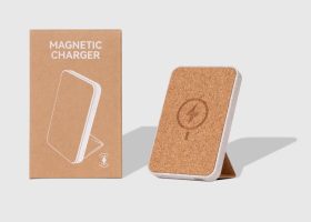 Eco Cork 10000mah Wireless Magsafe Stand Powerbank 4