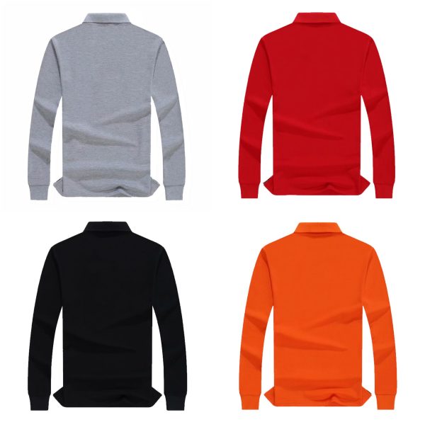 Cotton Collar Long Sleeve Shirt