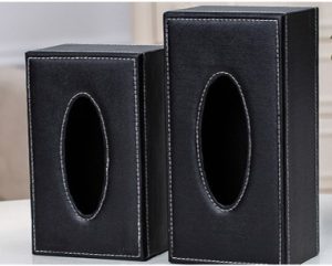 Leather Tissue Box Holder 1