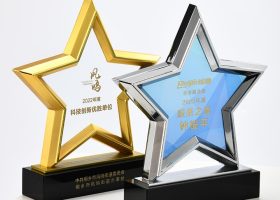 Excellency Star Award Plaques with Base 4