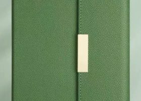 Full Side Open Magneto Leather Notebook 9