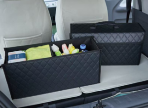 Foldable Leather Car Trunk Organizer