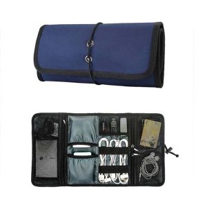 Quad Fold Gadget Organizer Pouch Bag