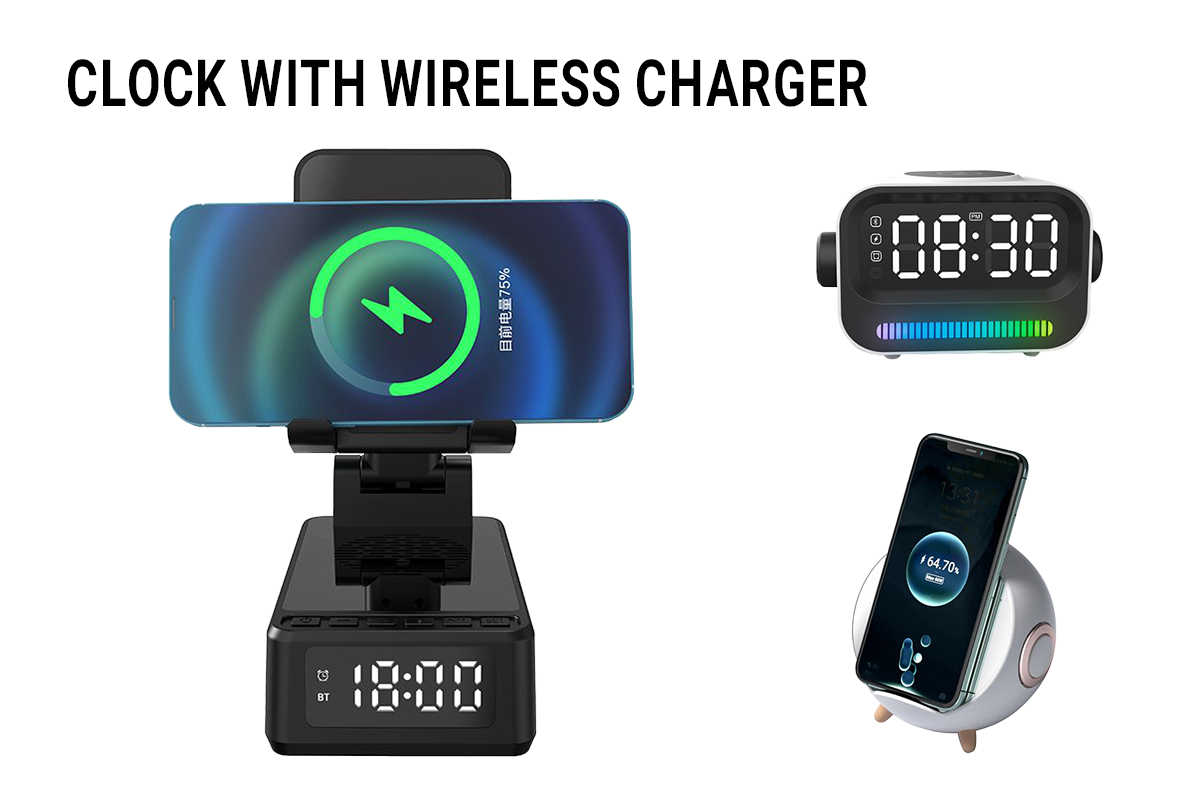 Clock with Wireless Charger