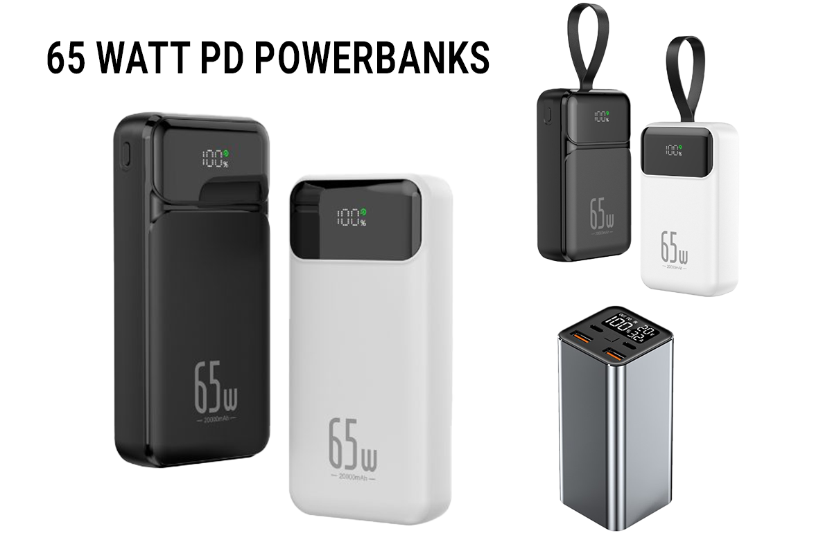 65 Watt PD Powerbanks