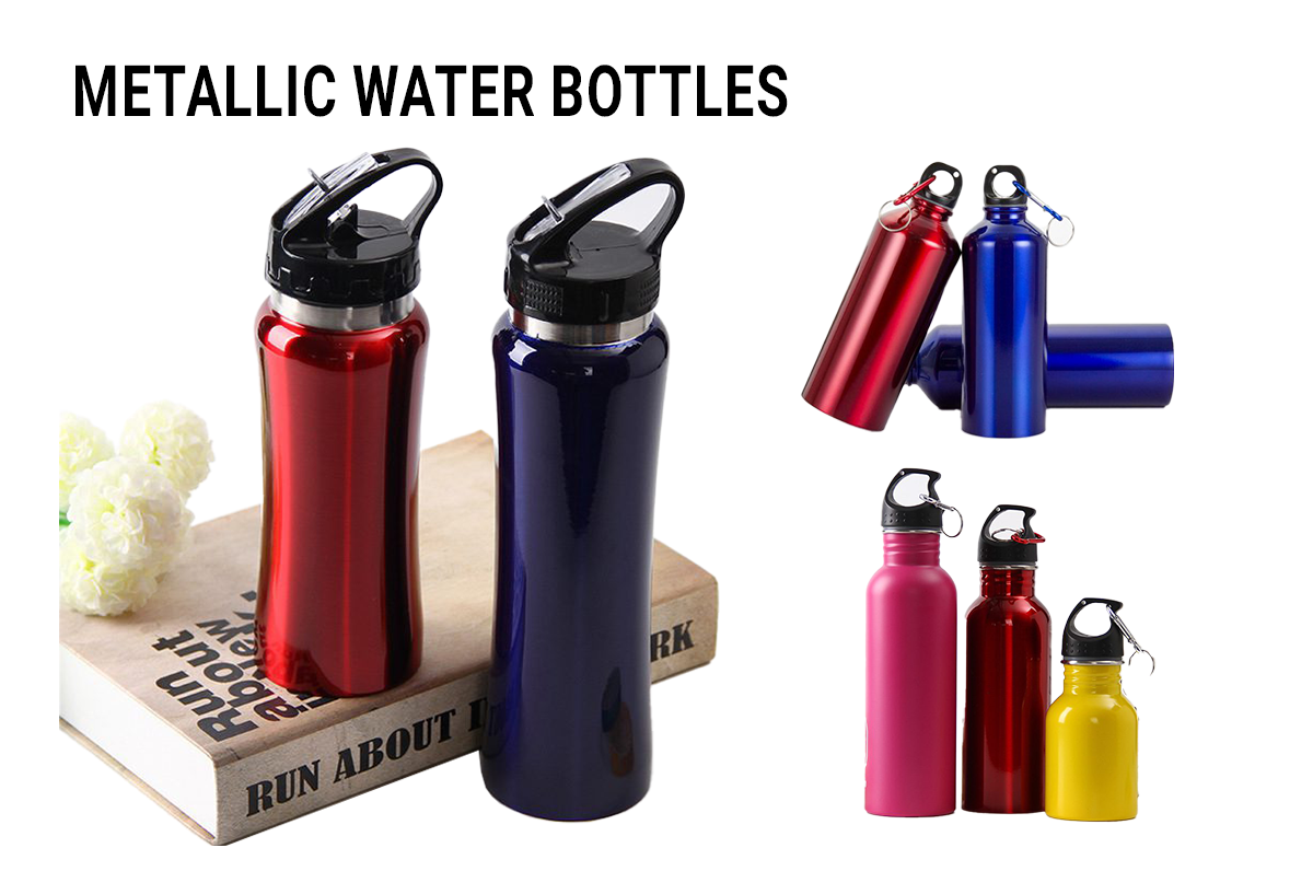 Metallic Water Bottles
