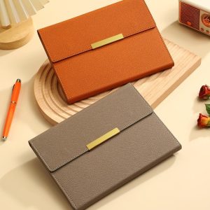 Linea Gold Accent Leather Notebook